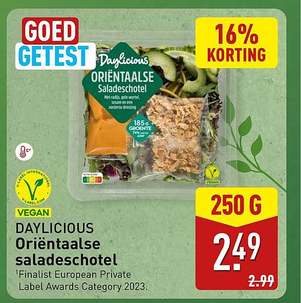 DAYLICIOUS Oriëntaalse saladeschotel
