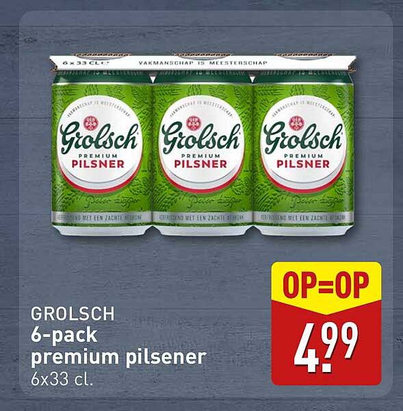 GROLSCH 6-pack premium pilsener