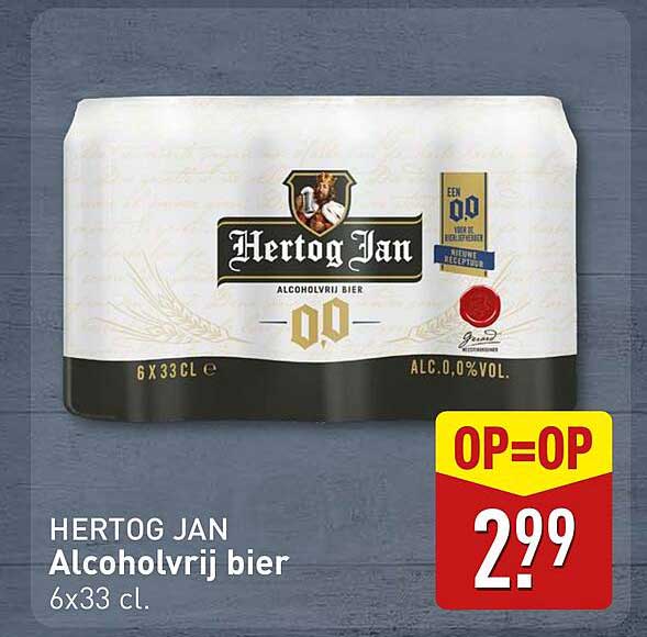 HERTOG JAN Alcoholvrij bier 6x33 cl.