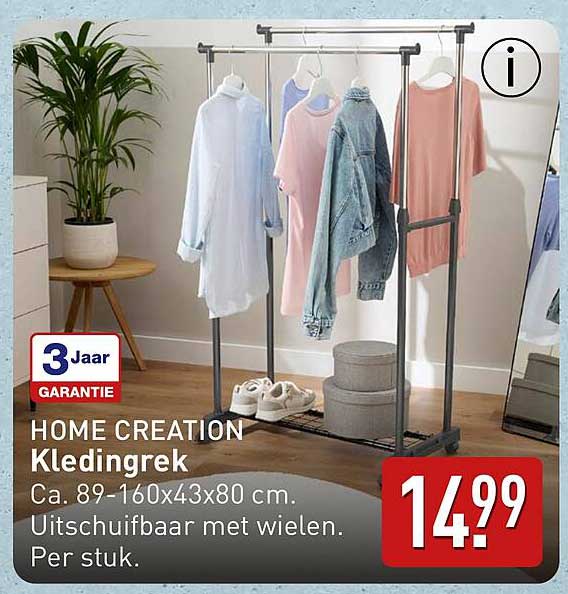 HOME CREATION Kledingrek