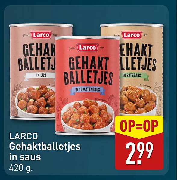 LARCO Gehaktballetjes in saus