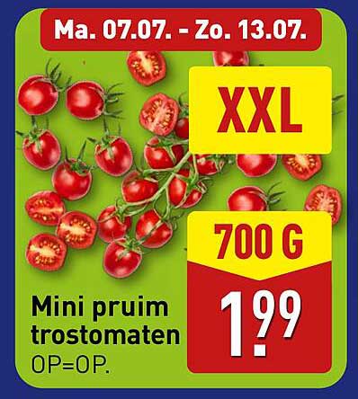 Mini pruim trostomaten 700 G