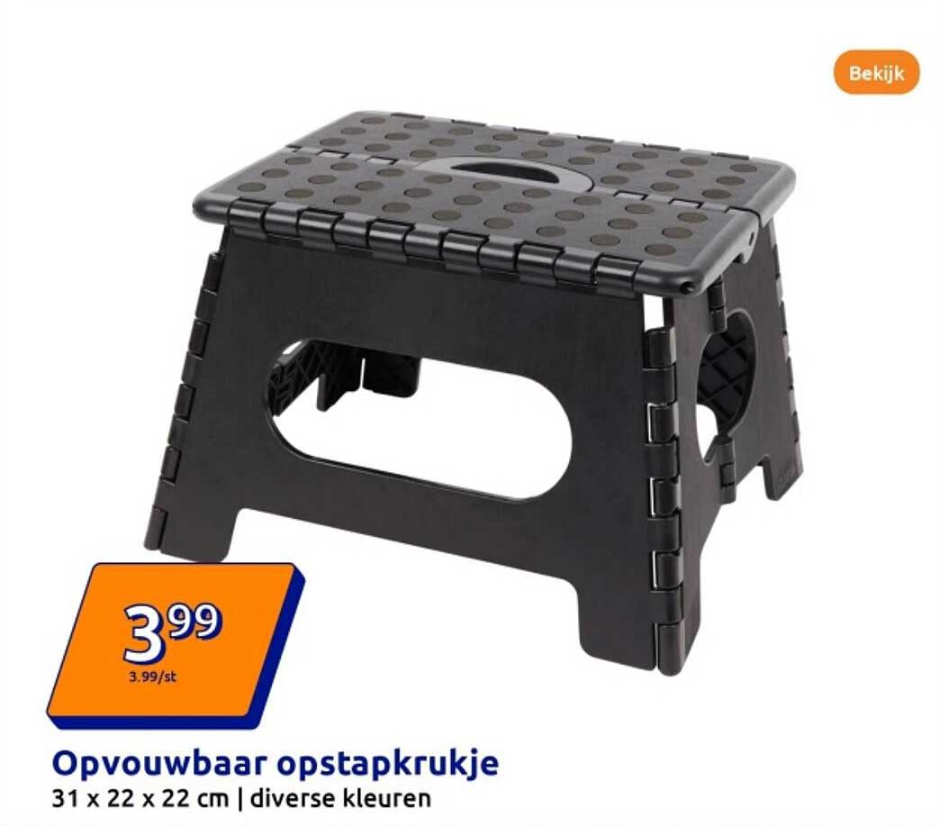 Opvouwbaar opstapkrukje