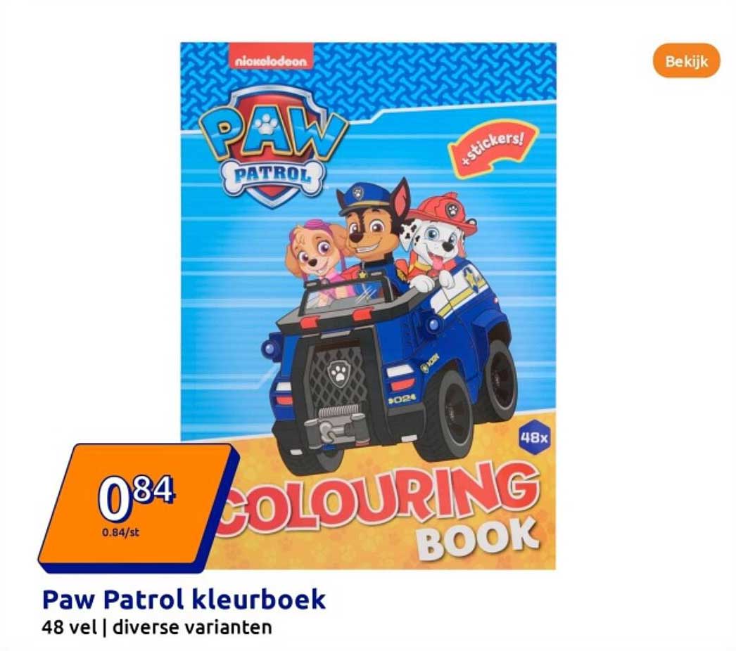 Paw Patrol kleurboek