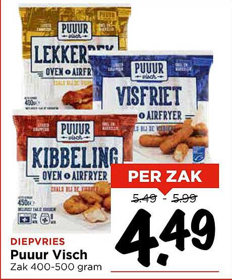 Puur Visch Zak 400-500 gram