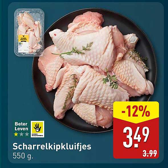 Scharrelkipkluifjes 550 g