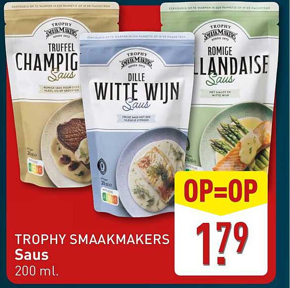 TROPHY SMAAKMAKERS Saus 200 ml.