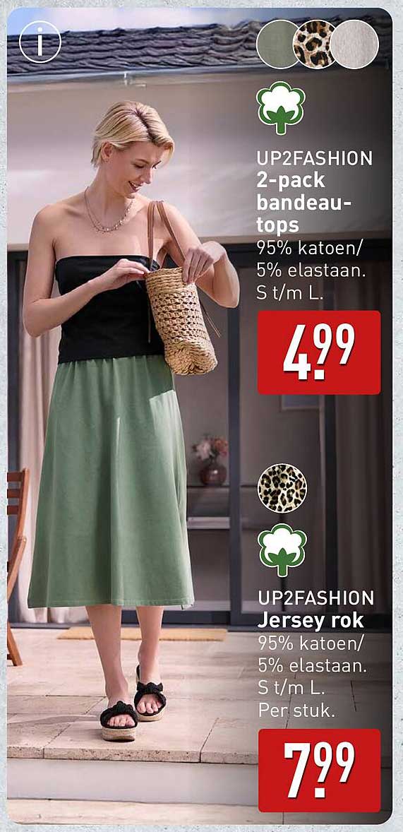 UP2FASHION 2-pack bandeau-tops