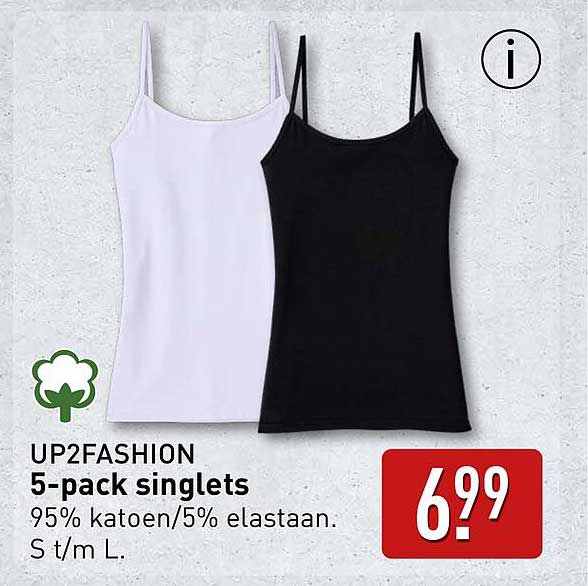 UP2FASHION 5-pack singlets