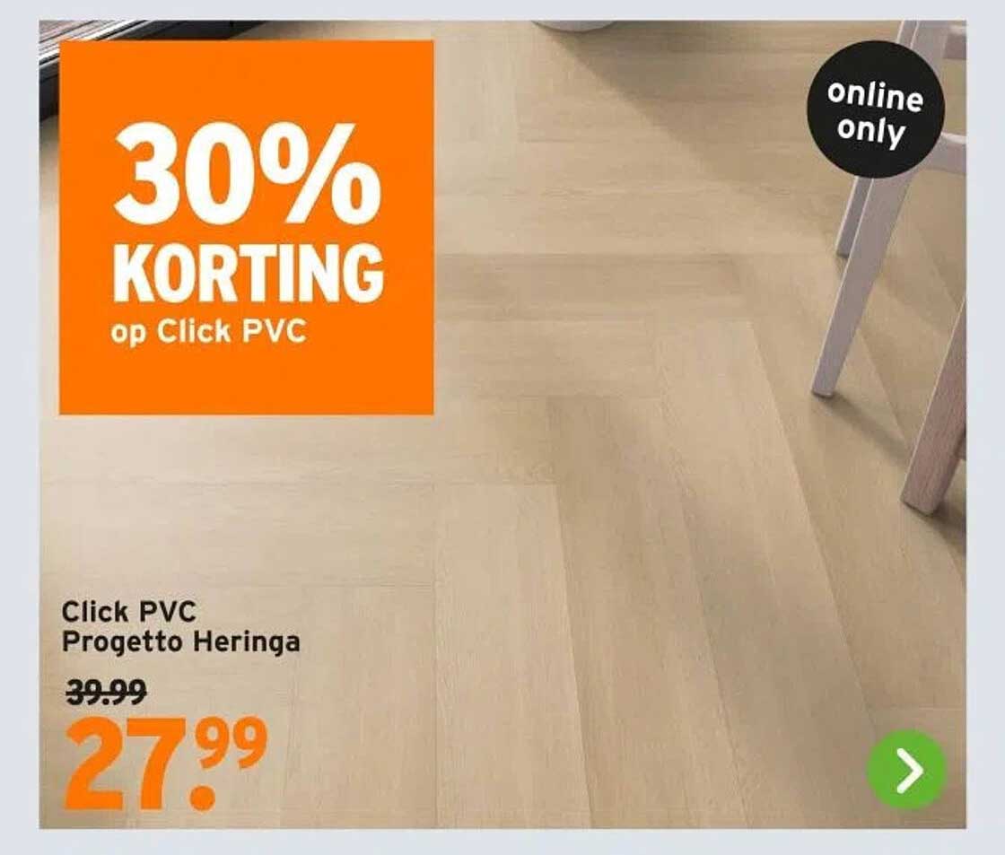 30% KORTING op Click PVC