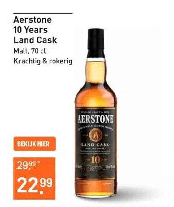 Aerstone 10 Years Land Cask, Malt, 70 cl