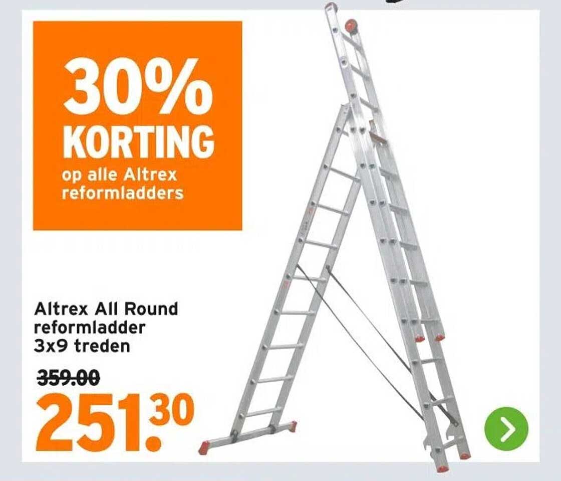 Altrex All Round reformladder 3x9 treden