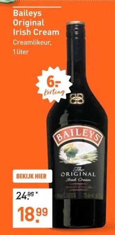 Baileys Original Irish Cream, 1 liter