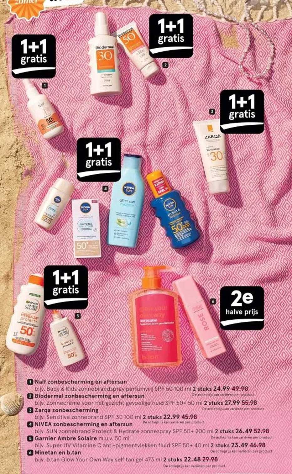 Biodermal zonbescherming en aftersun
