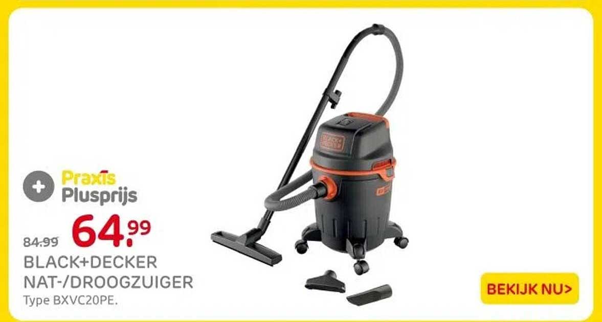 BLACK+DECKER NAT-/DROOGZUIGER Type BXVC20PE.