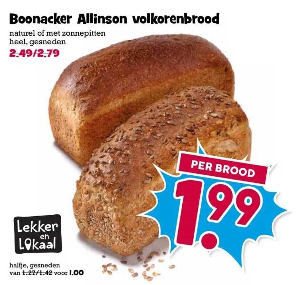 Boonacker Allinson volkorenbrood