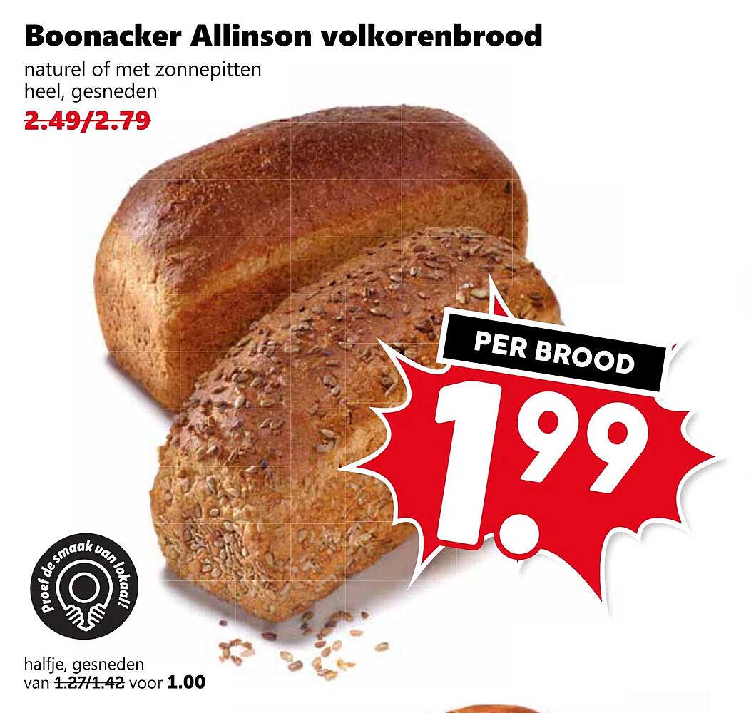 Boonacker Allinson volkorenbrood