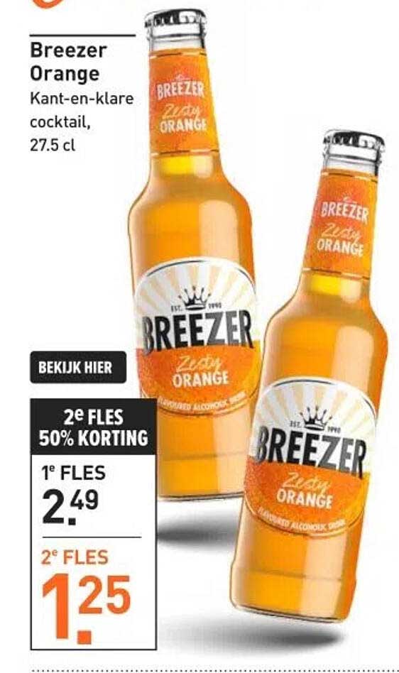 Breezer Orange Kant-en-klare cocktail, 27.5 cl