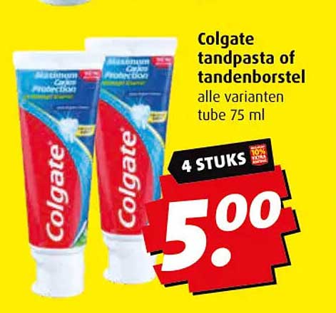 Colgate tandpasta of tandenborstel alle varianten tube 75 ml