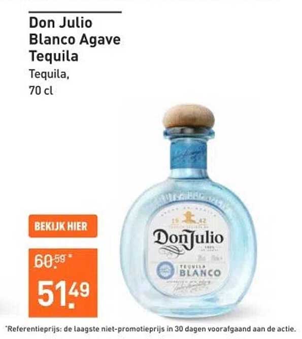 Don Julio Blanco Agave Tequila