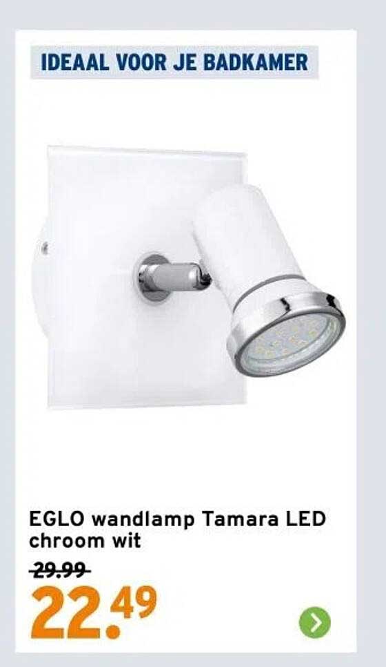 EGLO wandlamp Tamara LED chroom wit