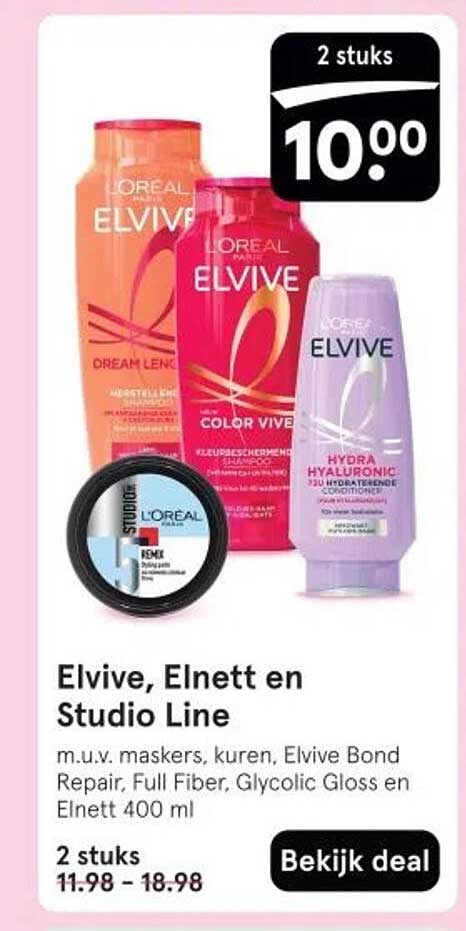 Elvive, Elnett en Studio Line