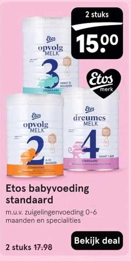 Etos babyvoeding standaard