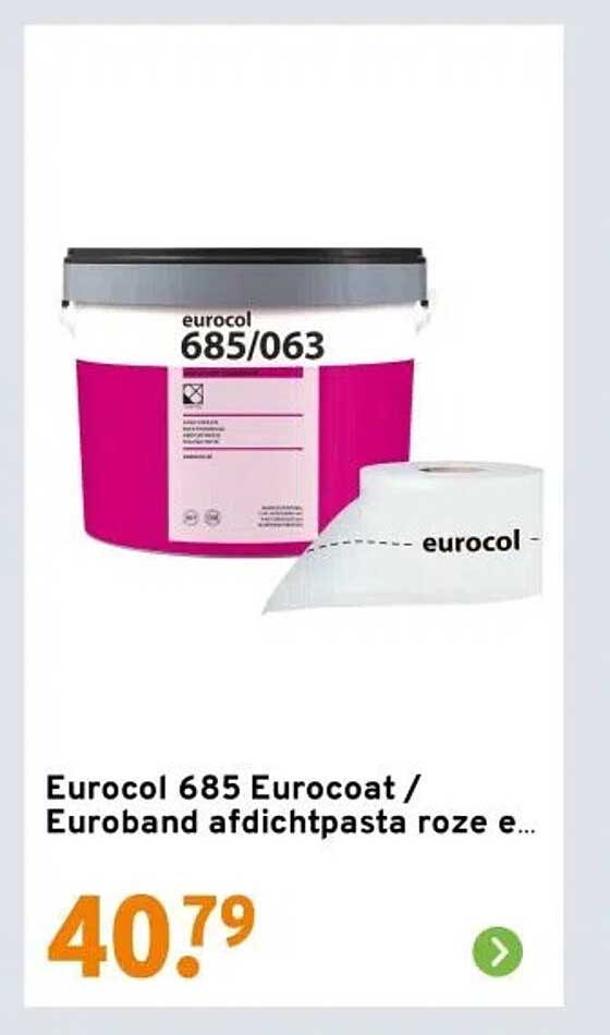 Eurocol 685 Eurocoat / Euroband afdichtpasta roze e...