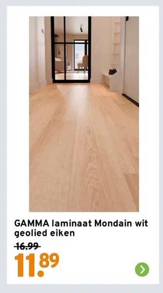 GAMMA laminaat Mondain wit geolied eiken