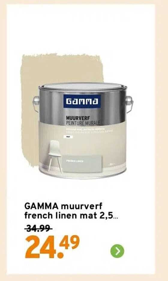 GAMMA muursverf french linen mat 2,5...