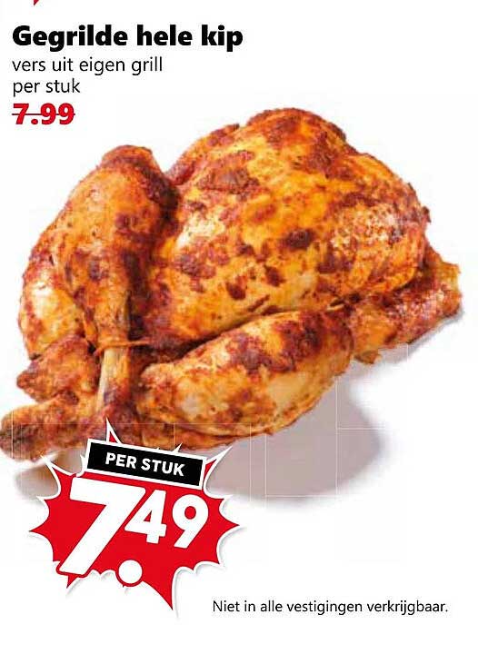 Gegrilde hele kip