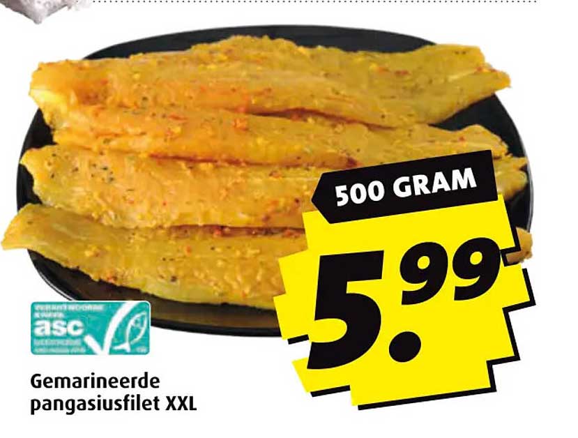 Gemarineerde pangasiusfilet XXL