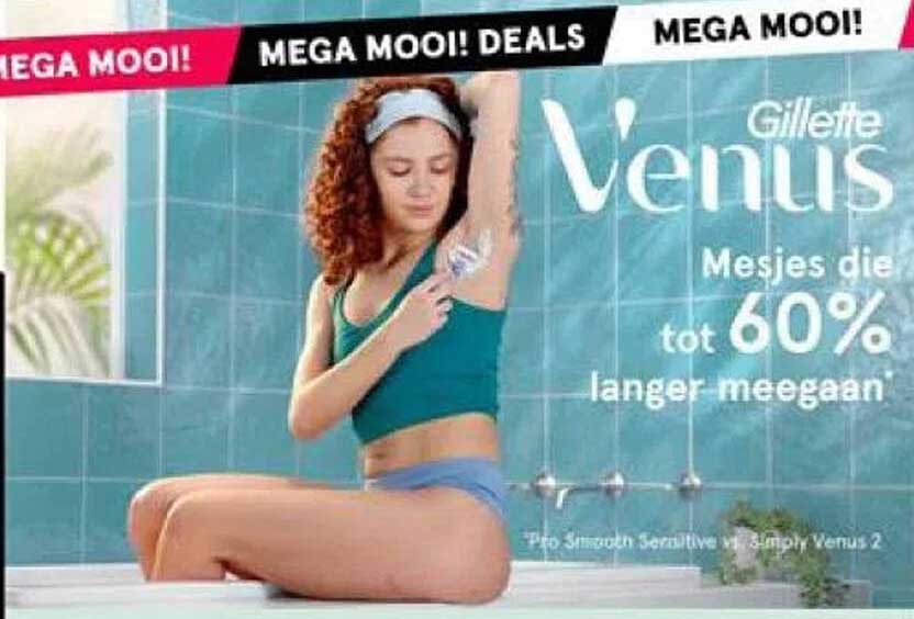 Gillette Venus Mesjes die tot 60% langer meegaan