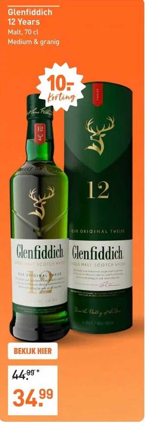 Glenfiddich 12 Years Malt, 70 cl