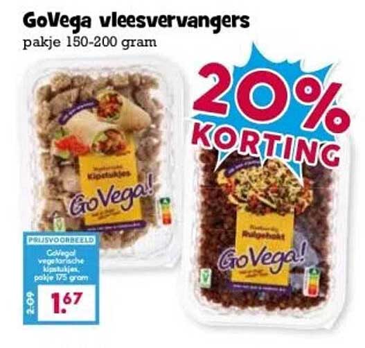 GoVega vleesvervangers pakje 150-200 gram