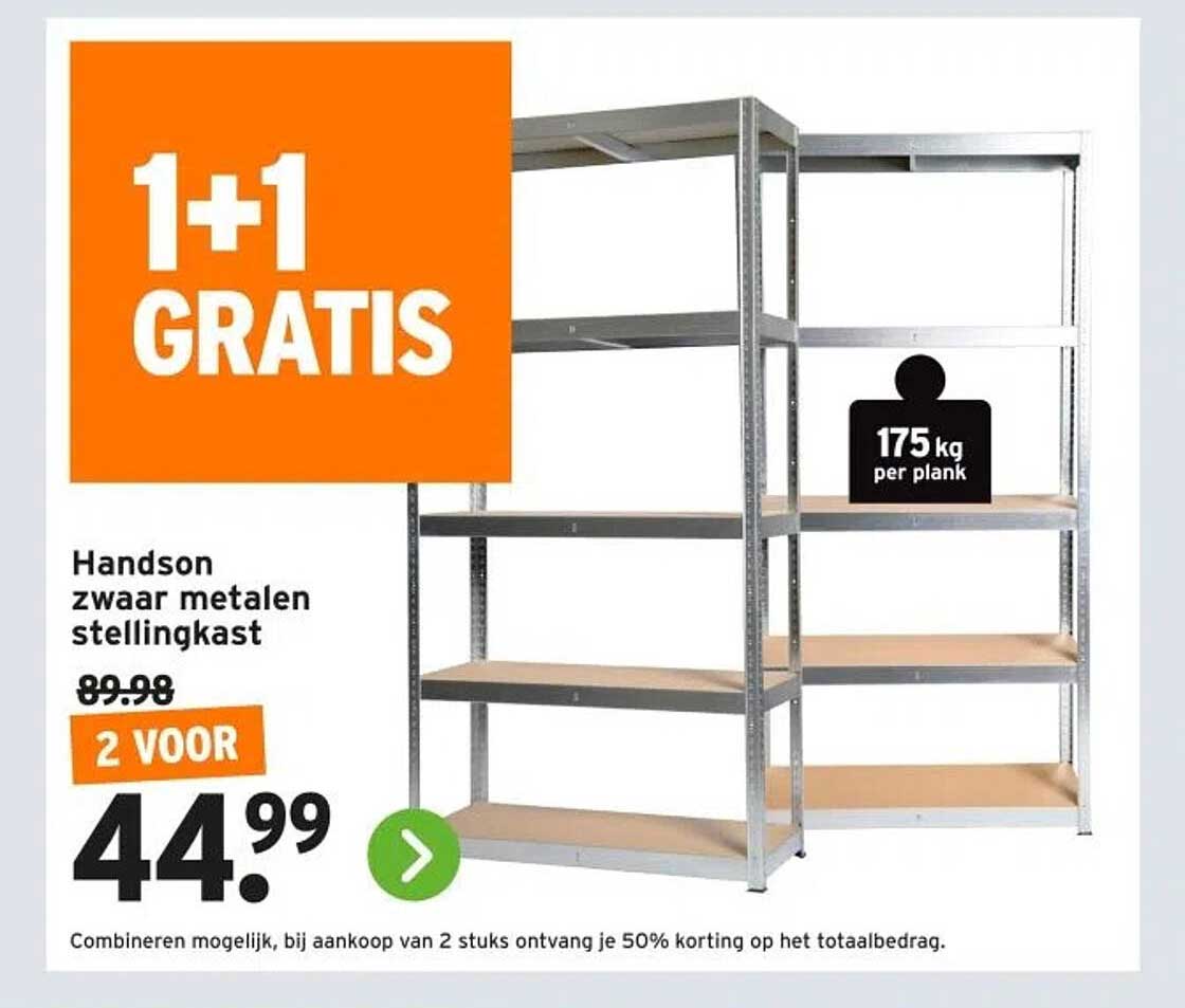 Handson zwaar metalen stellingkast