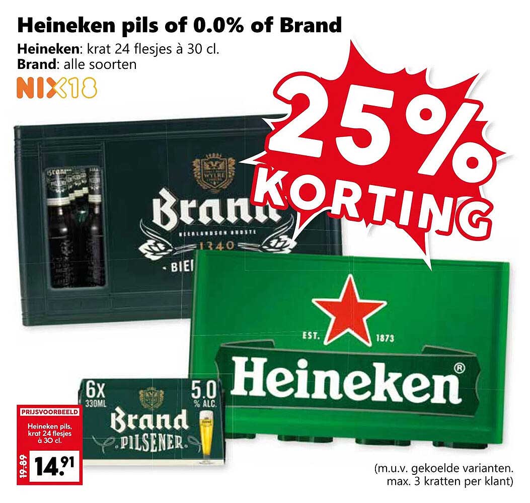 Heineken pils of 0.0% of Brand