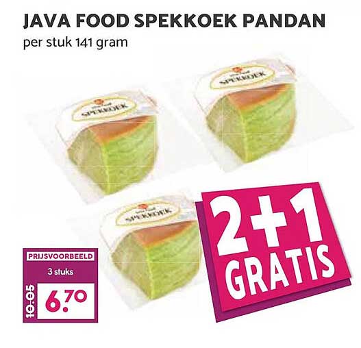 JAVA FOOD SPEKKOEK PANDAN