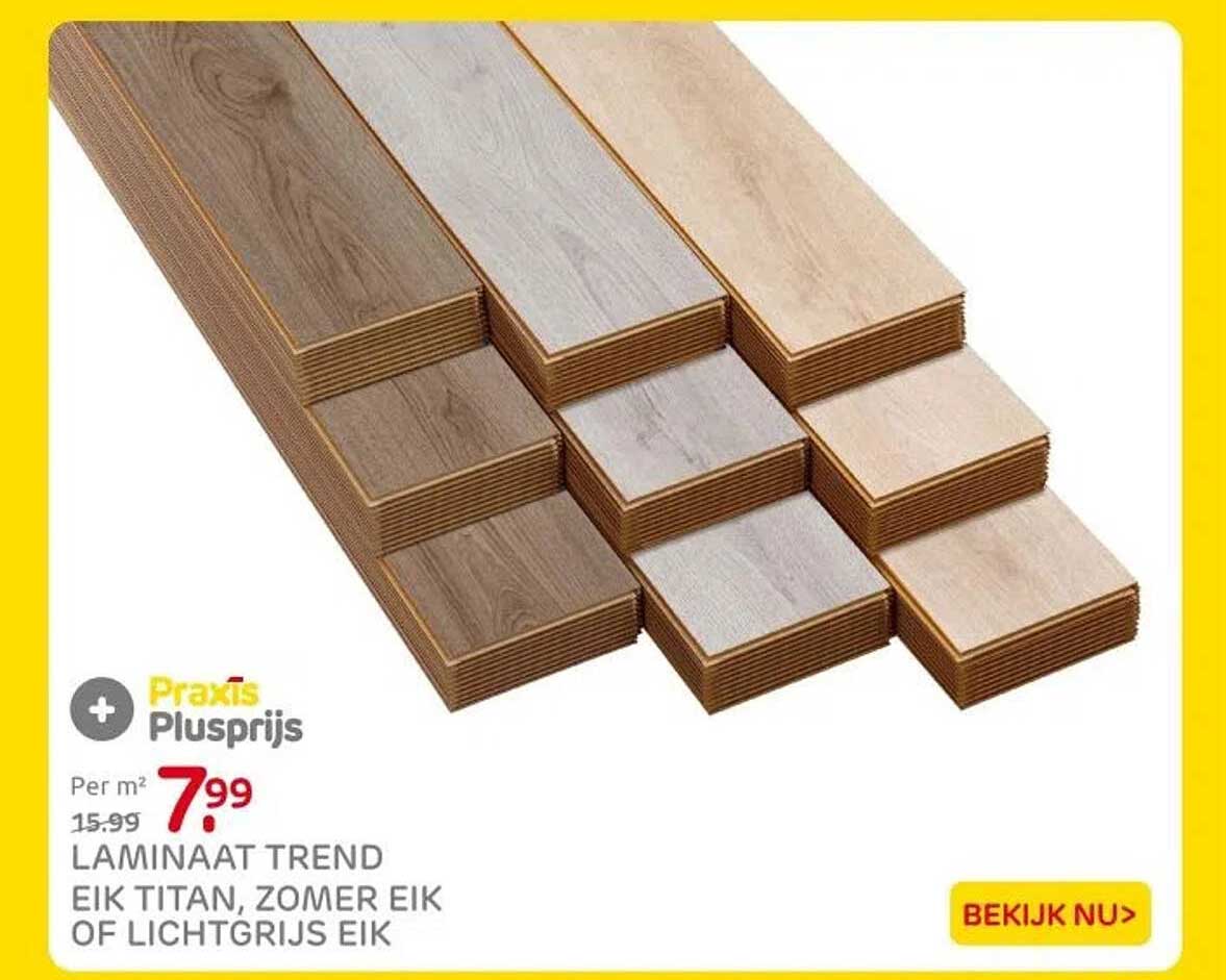 LAMINAAT TREND EIK TITAN, ZOMER EIK OF LICHTGRIJS EIK