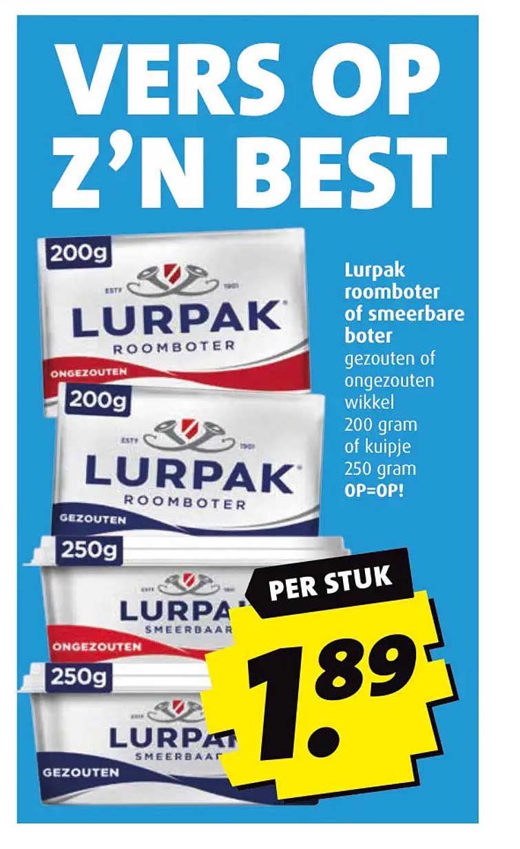 Lurpak roomboter of smeerbare boter