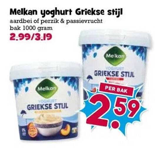 Melkan yoghurt Grieke stijl