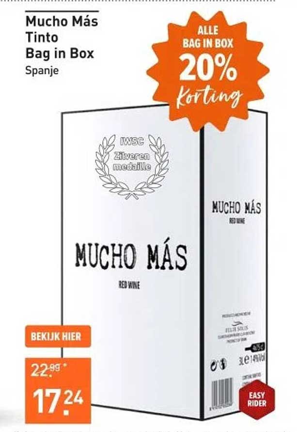 Mucho Más Tinto Bag in Box