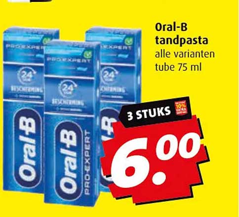Oral-B tandpasta alle varianten tube 75 ml
