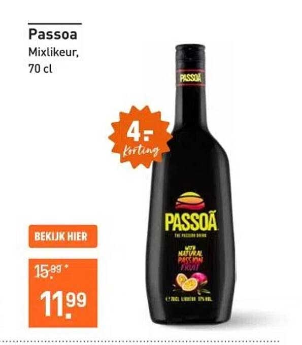 Passoa Mixlikeur, 70 cl