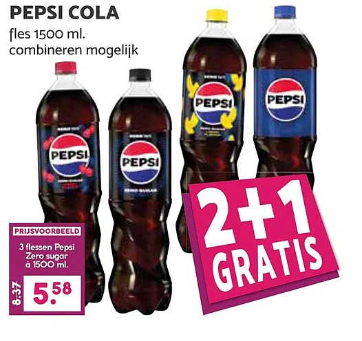 PEPSI COLA fles 1500 ml. combineren mogelijk