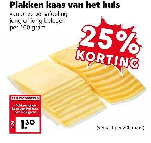Plakken kaas van het huis