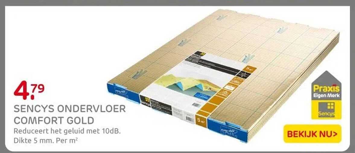 SENCYS ONDERVLOER COMFORT GOLD