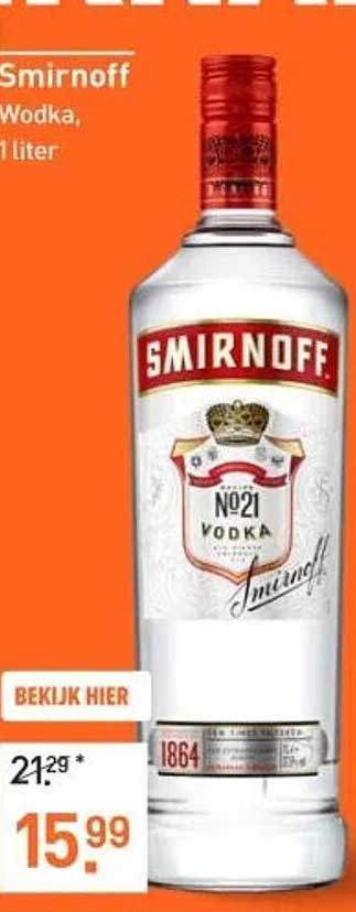 Smirnoff Vodka, 1 liter