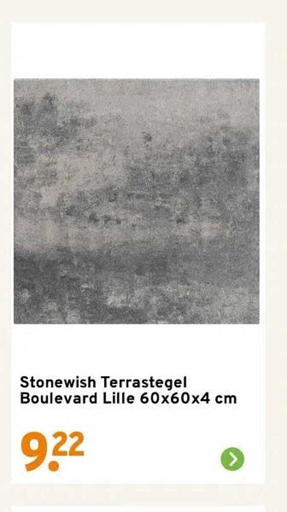 Stonewish Terrastegel Boulevard Lille 60x60x4 cm