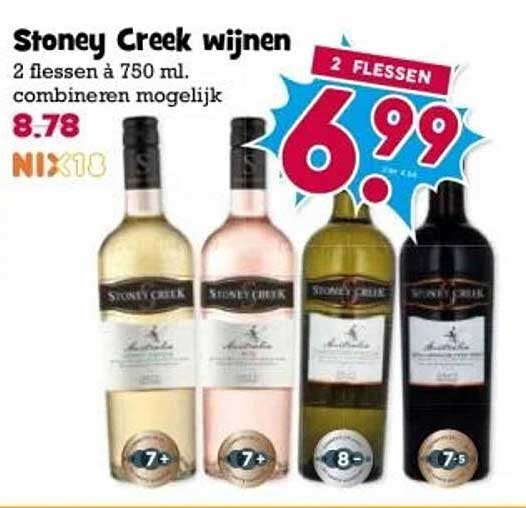 Stoney Creek wijnen 2 flessen á 750 ml